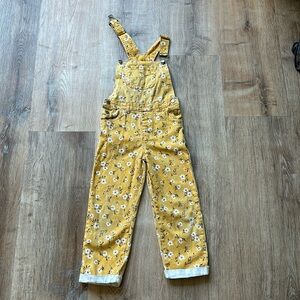 Girls yellow with pink/white flowers size 5